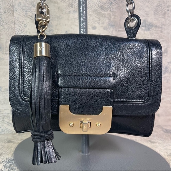 DIANE VON FURSTENBERG MINI HARPER LEATHER CROSSBODY BAG - Picture 2 of 13